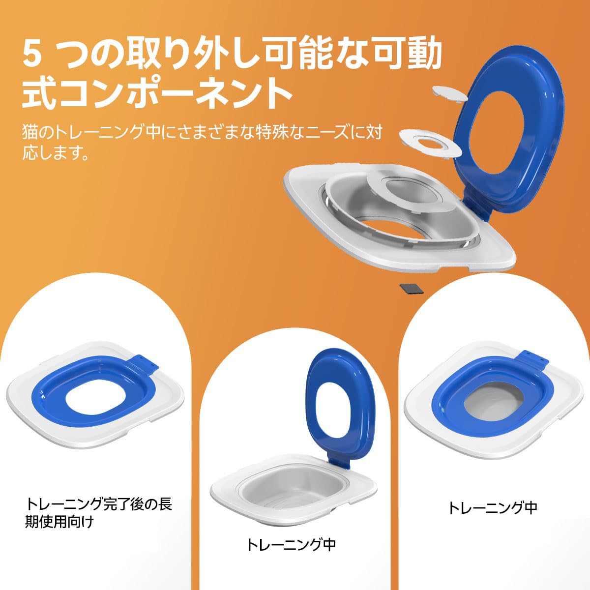 iigala cat toilet trainer kit durable ABS plastic for long-lasting use