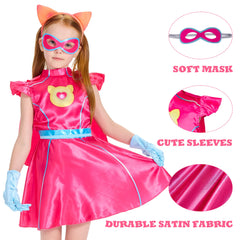 IKALI Pink Kitties tail with elastic waist adapts to various poses.