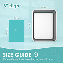 IKITCHEN high sided design helps reduce scatter and spills.