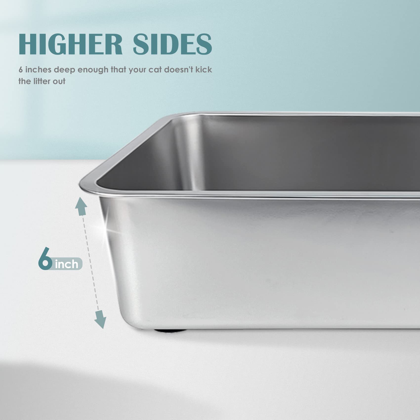 IKITCHEN rubber feet protect floors and prevent slipping.