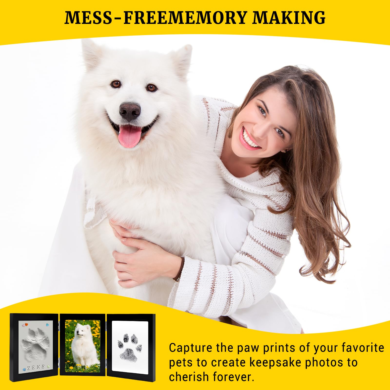 IKKAB all-in-one paw print kit provides a complete memorial solution for pets