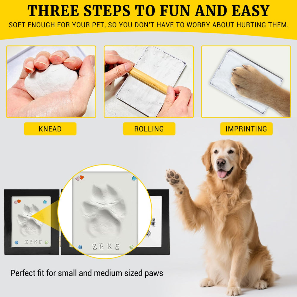 IKKAB inkless paw print pad delivers clean impressions with no ink mess