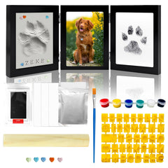 IKKAB paw print kit frame-display with photo for lasting memories