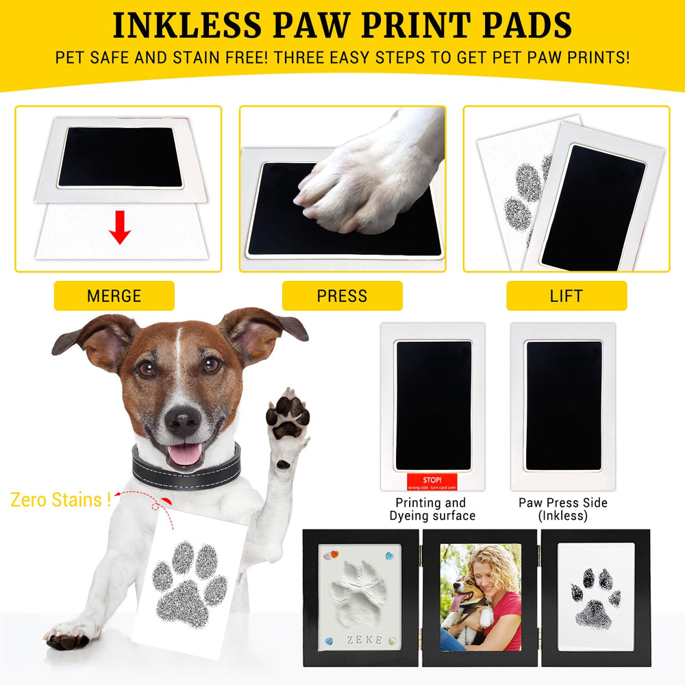 IKKAB wooden memorial frame blends with home decor while honoring your pet