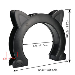 IKUSO cat door screw-secured installation ensures stable and quiet operation.