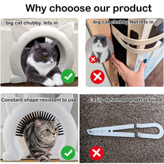 Ikuso indoor cat door made of ABS for durable use