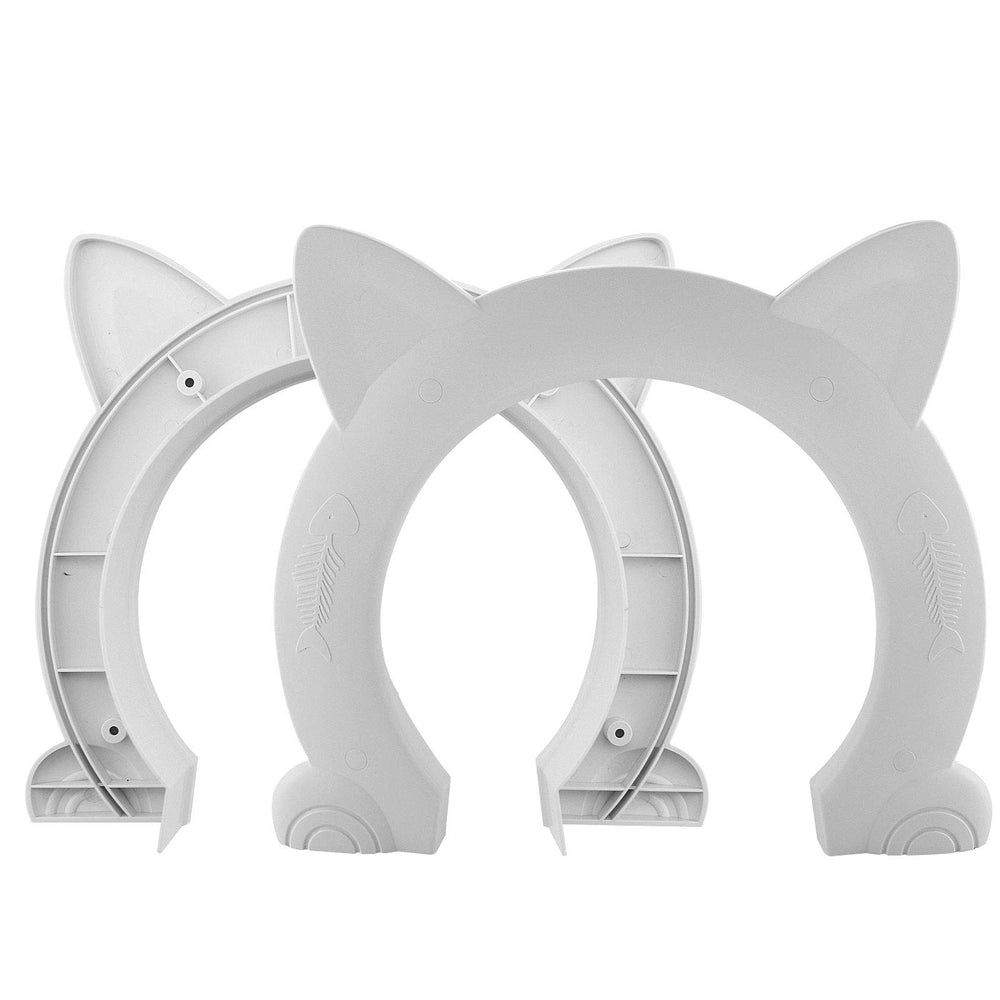 Ikuso indoor cat door smooth edges protect paws