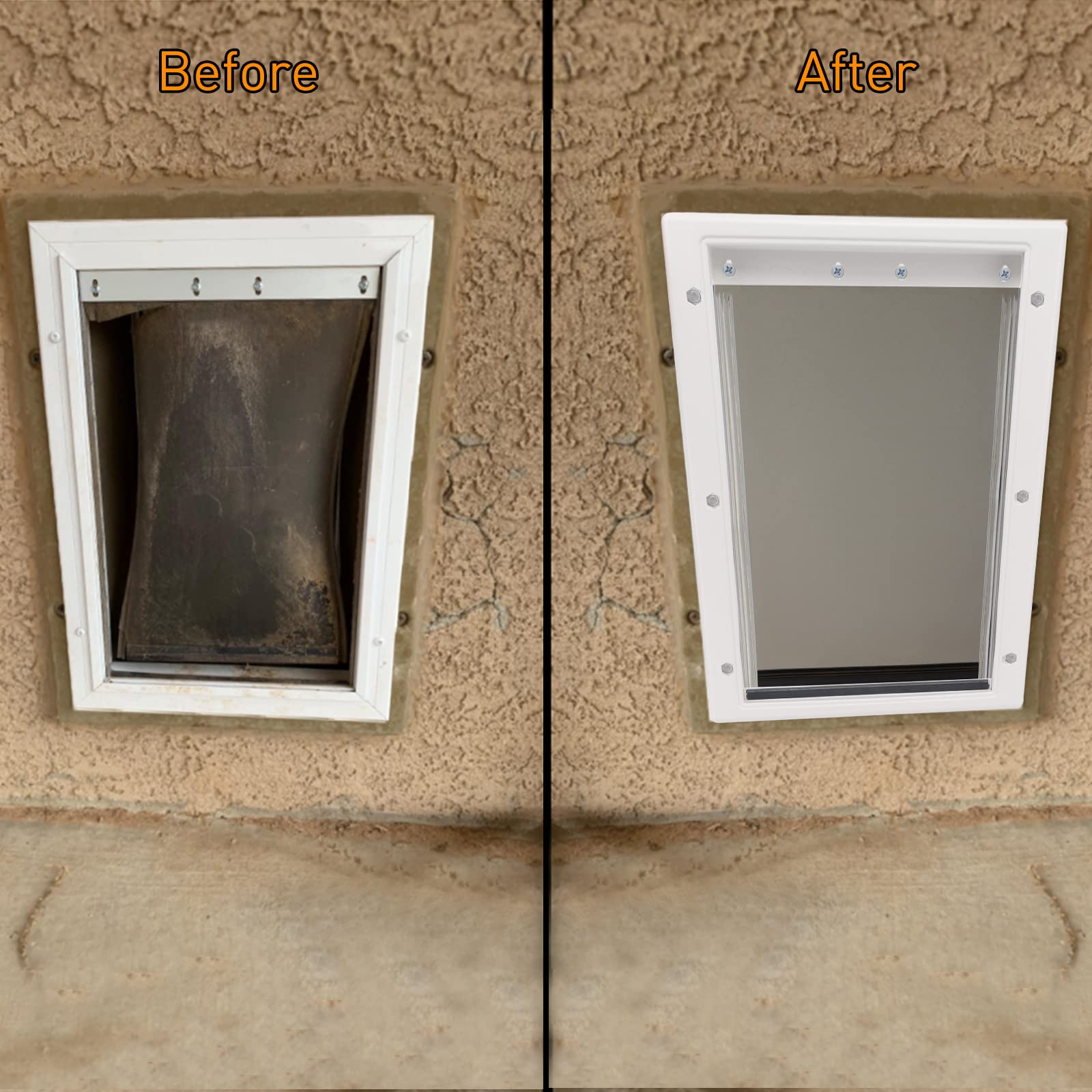 Ikuso weather-resistant flap with magnetic bottom for better seal