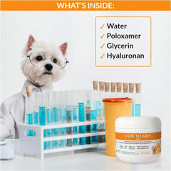 I-LID ’N LASH tear stain prevention for puppies and dogs