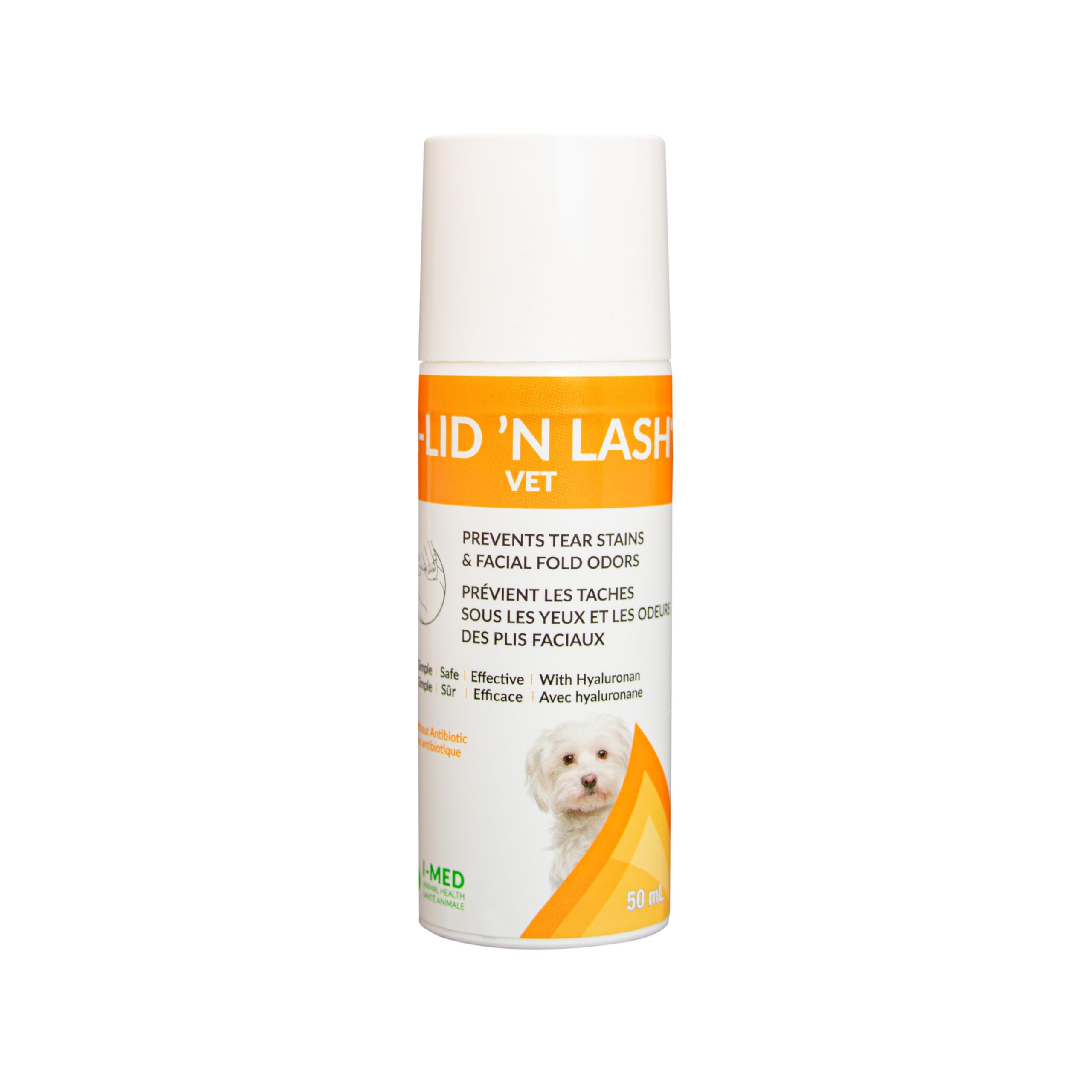 I-LID N LASH Vet Pump hyaluronan-based formula for gentle cleansing
