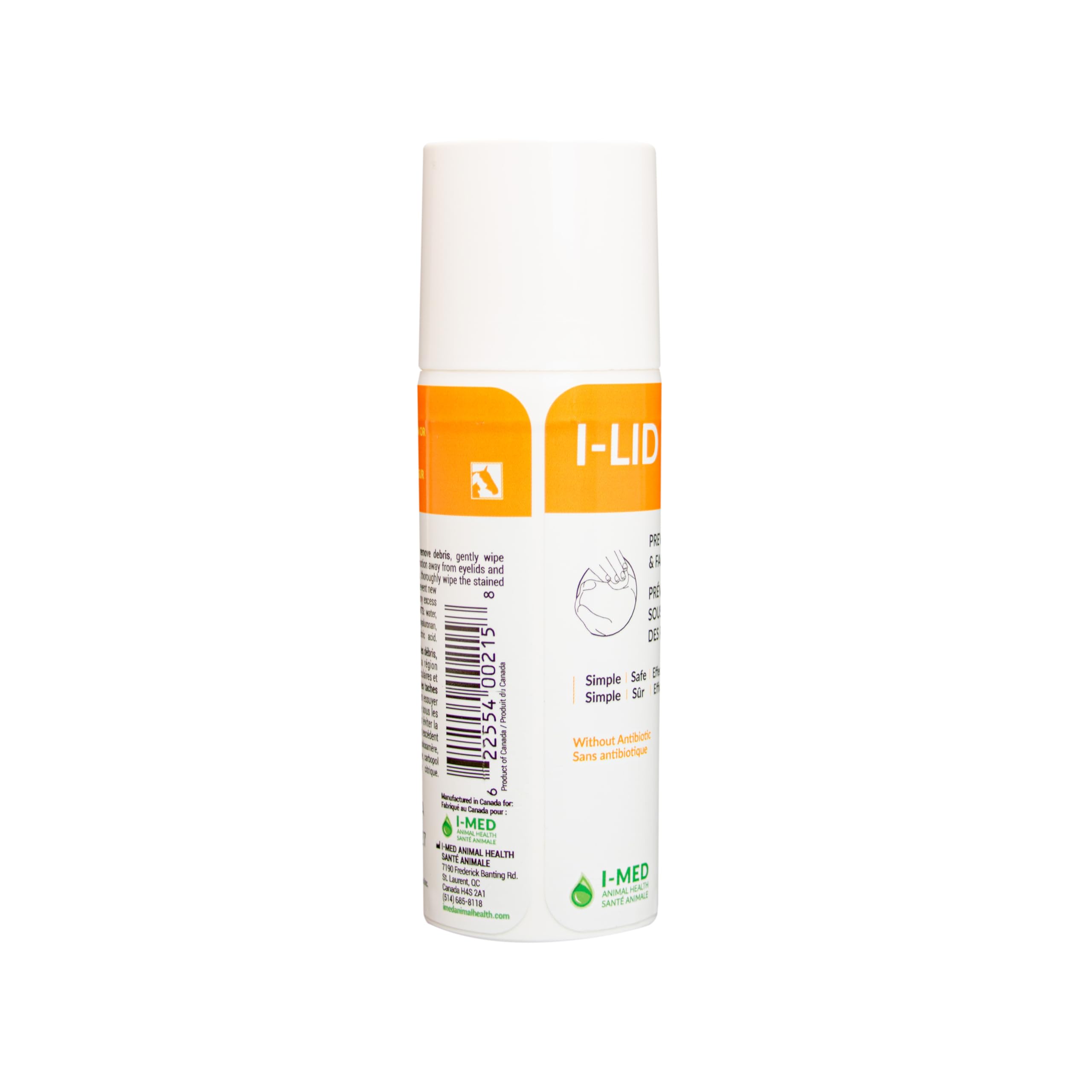 I-LID N LASH Vet Pump is a non-rinse daily eye wash for dogs and cats