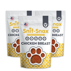 Snif-Snax Smoked Chicken Breast Dog Treats (4oz, 3-Pack) – All-Natural, Grain-Free, Single-Ingredient Chicken Jerky for Dogs