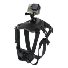 Wogerplu Dog Harness for GoPro — Dual Mount Bases, Soft Adjustable for 15–120 lb Dogs, Fits GoPro 3–12, DJI Osmo Pocket, Insta360
