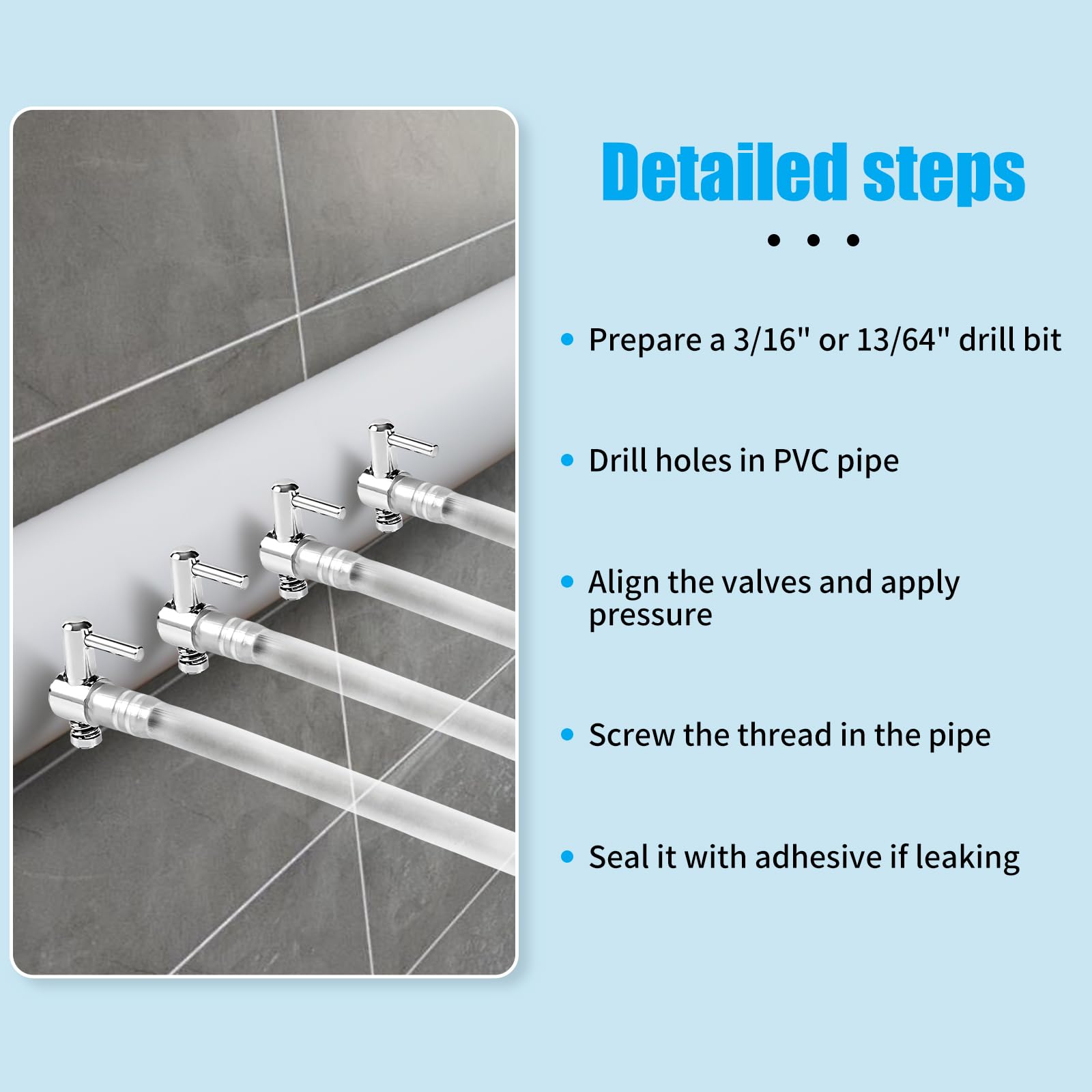 AQUANEAT Aquarium 1-Way Thread Valves – 20 Pcs | Air Flow Control