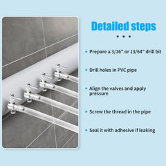 AQUANEAT Aquarium 1-Way Thread Valves – 20 Pcs | Air Flow Control