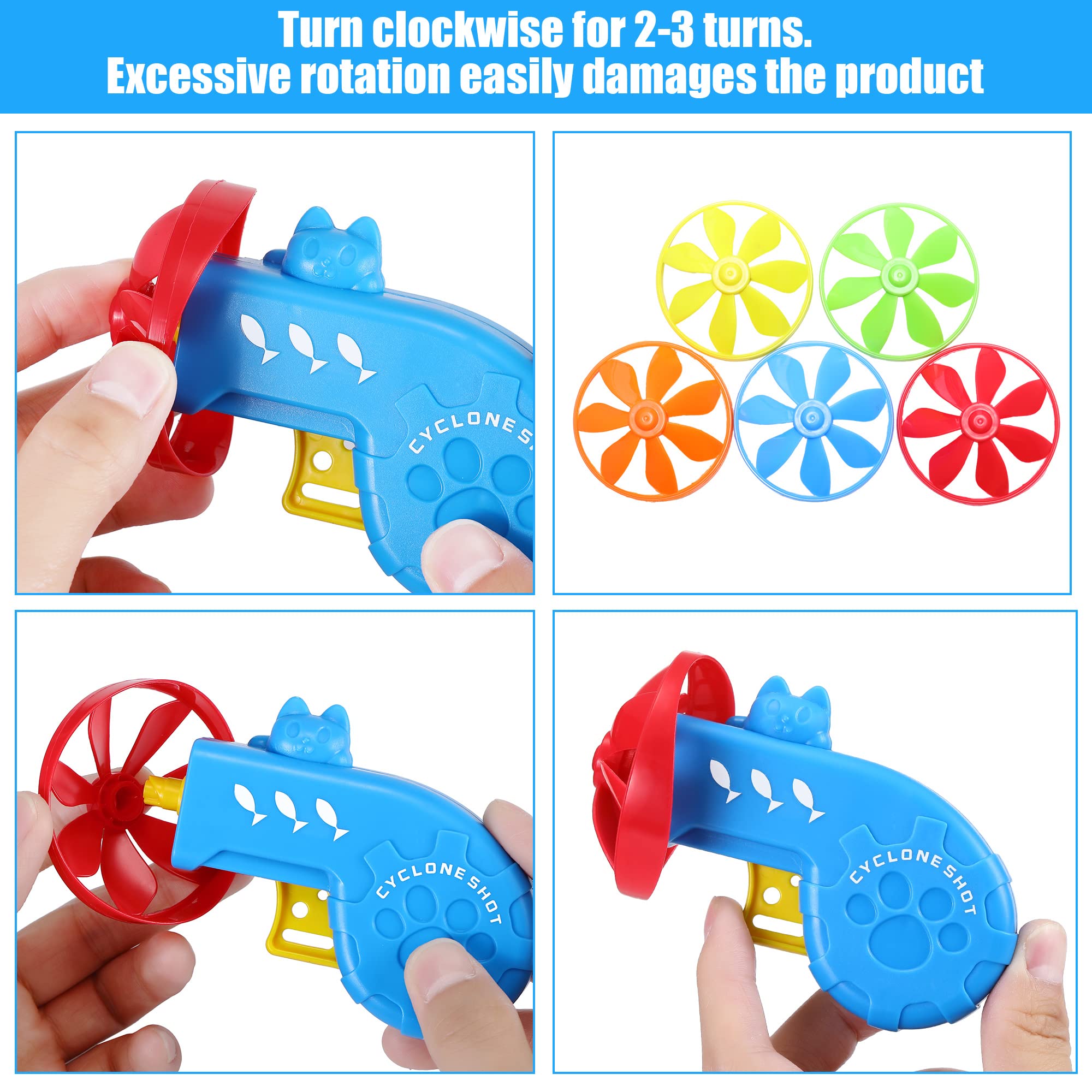 Sumind 18-Piece Interactive Cat Toy Set with Flying Propellers – Indoor Play (Blue Theme)