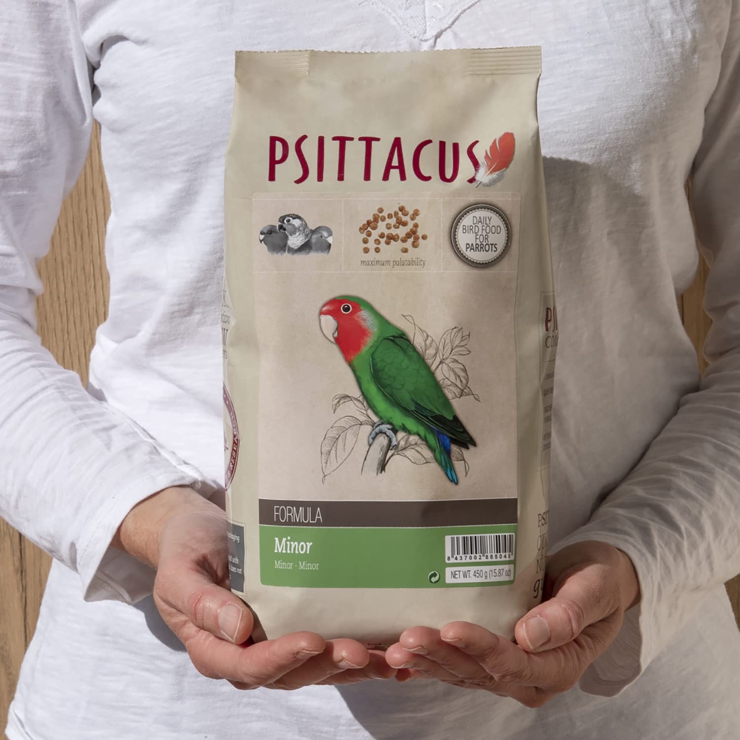 Psittacus Minor 1 lb – Complete Pellets for Lovebirds & Parrotlets | 100% Non-GMO