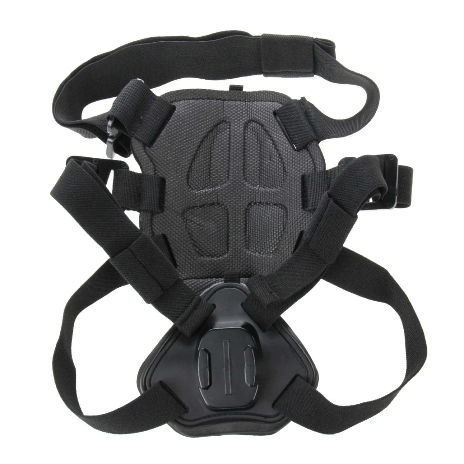 Wogerplu Dog Harness for GoPro — Dual Mount Bases, Soft Adjustable for 15–120 lb Dogs, Fits GoPro 3–12, DJI Osmo Pocket, Insta360