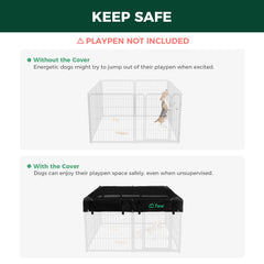 FXW Exclusive Mesh Top Cover for Rollick/Instant/Homeplus Playpens (32/40/45 H) – 8-Panel Square