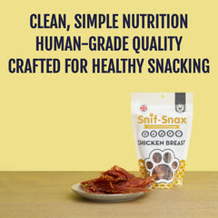 Snif-Snax Smoked Chicken Breast Dog Treats (4oz, 3-Pack) – All-Natural, Grain-Free, Single-Ingredient Chicken Jerky for Dogs