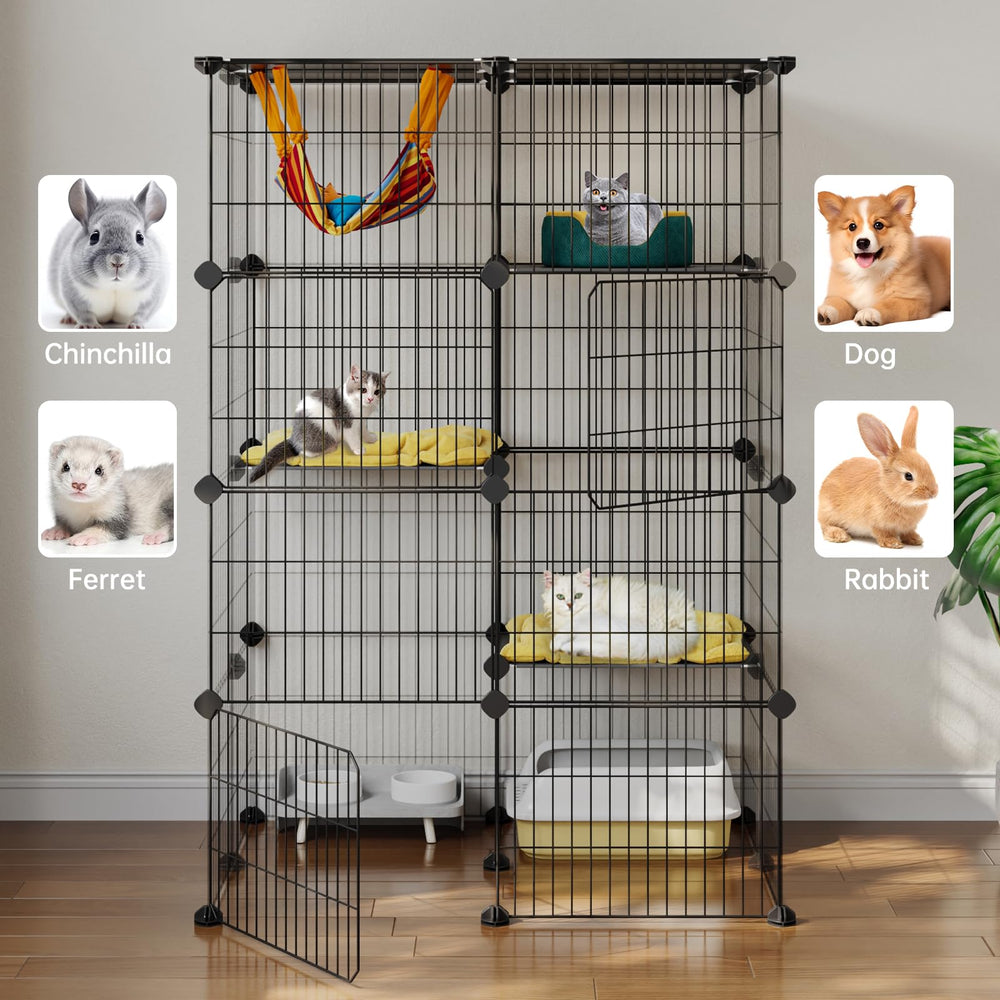 Oneluck small-animal-habitat detachable-panels allow room to adapt