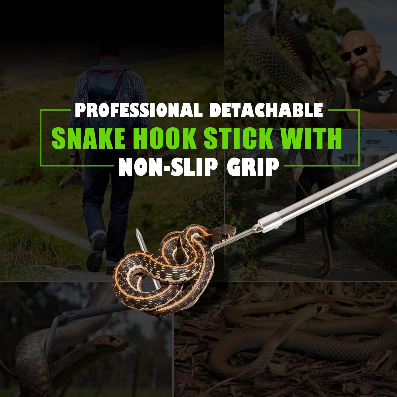 Smarkey Snake Hook – 42-Inch Extensible Stainless Steel Snake Grabber Tool
