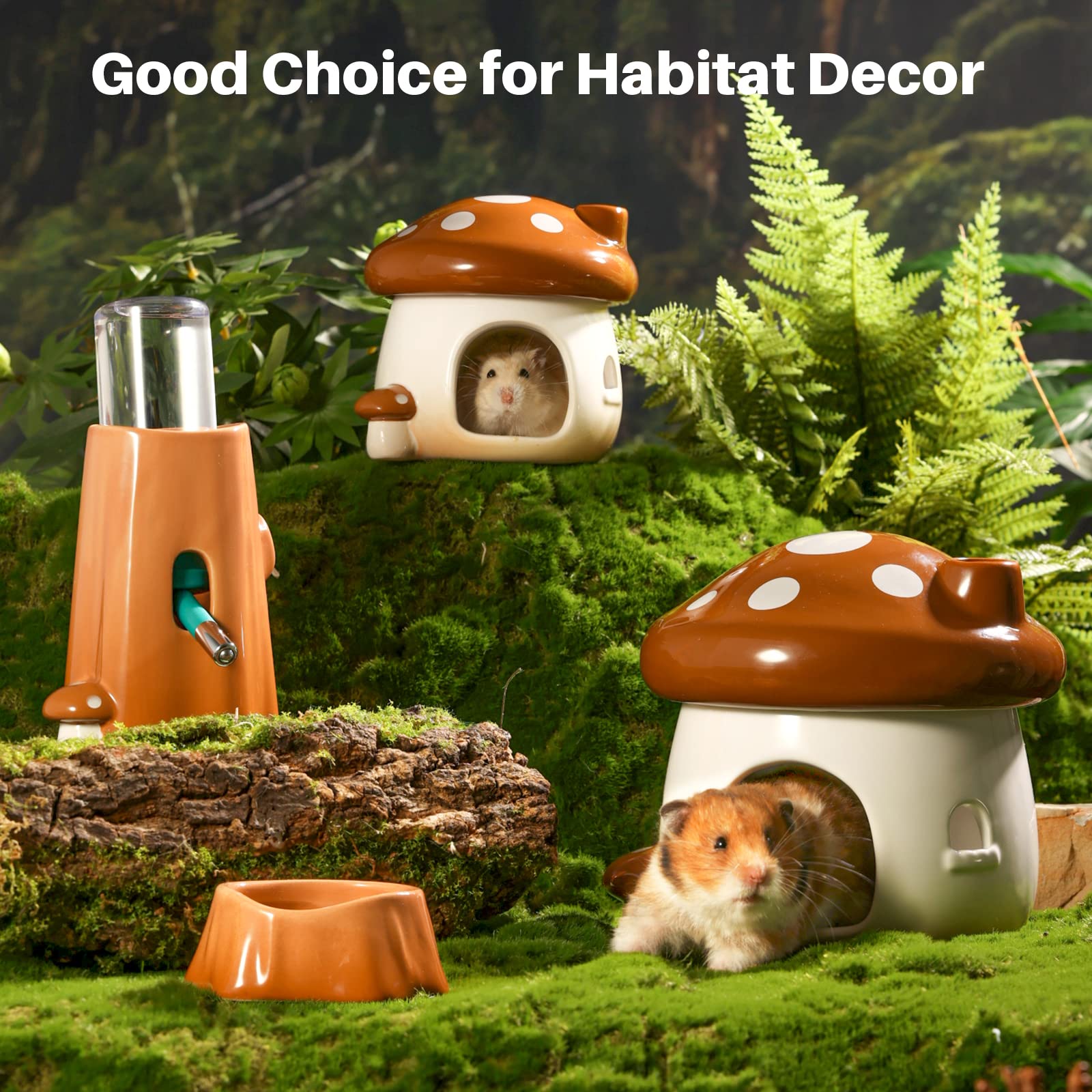 BUCATSTATE hamster house all-season brown for cozy shelter