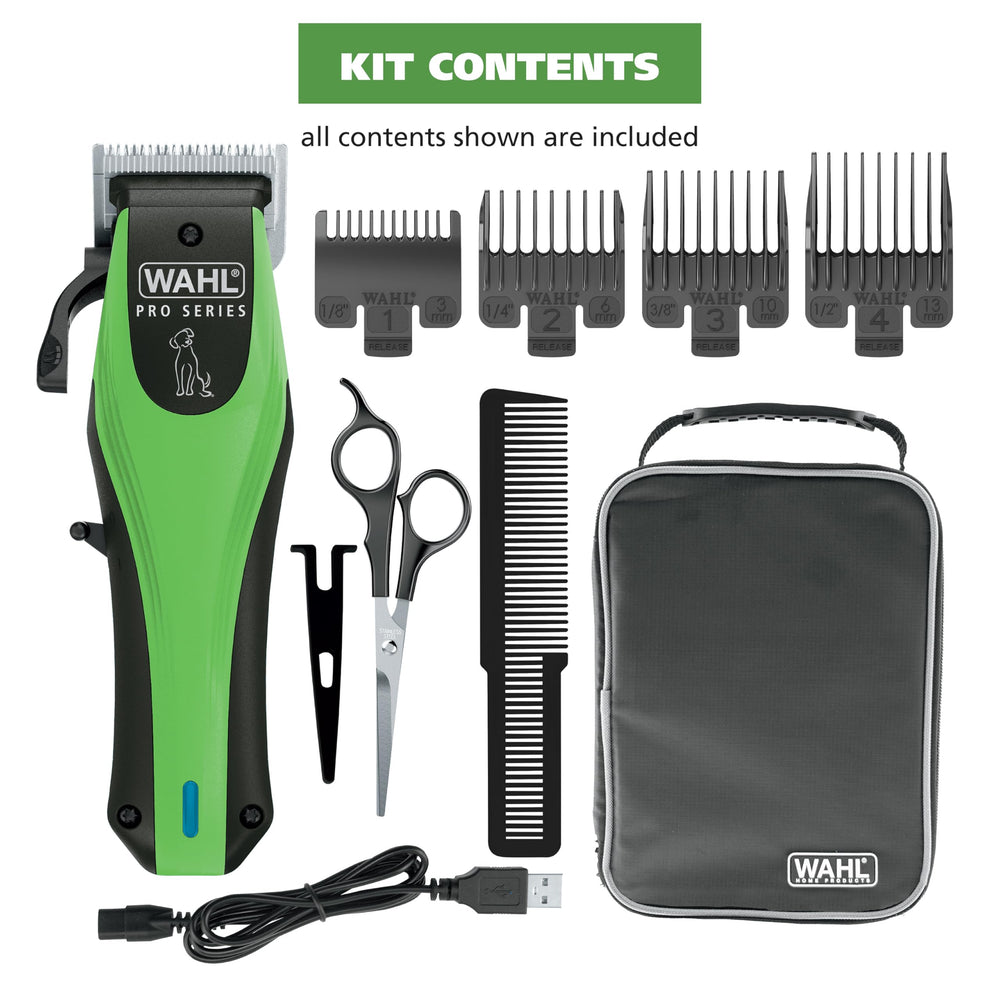 Wahl Pro Series USB charging enables convenient at-home or on-the-go grooming