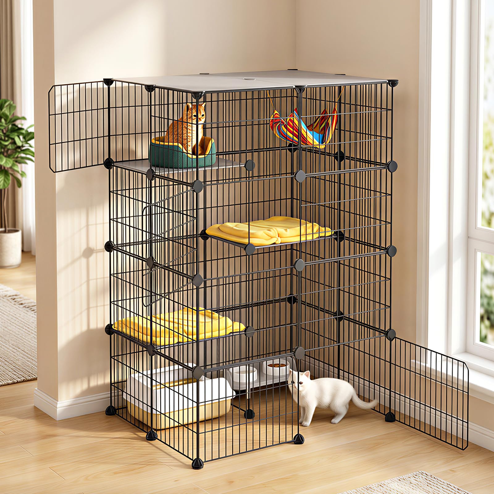 Oneluck 360-degree-visibility-wire-mesh keeps an eye on pets