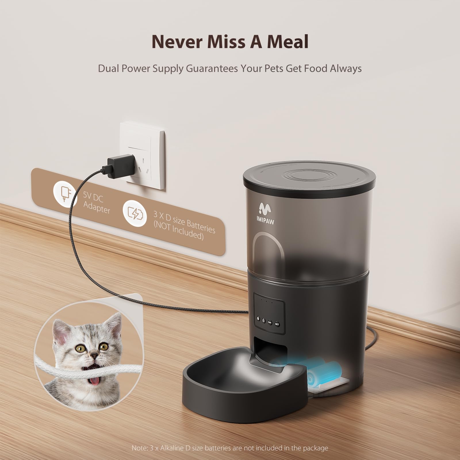IMIPAW sealed lid with locking keeps food secure during busy days