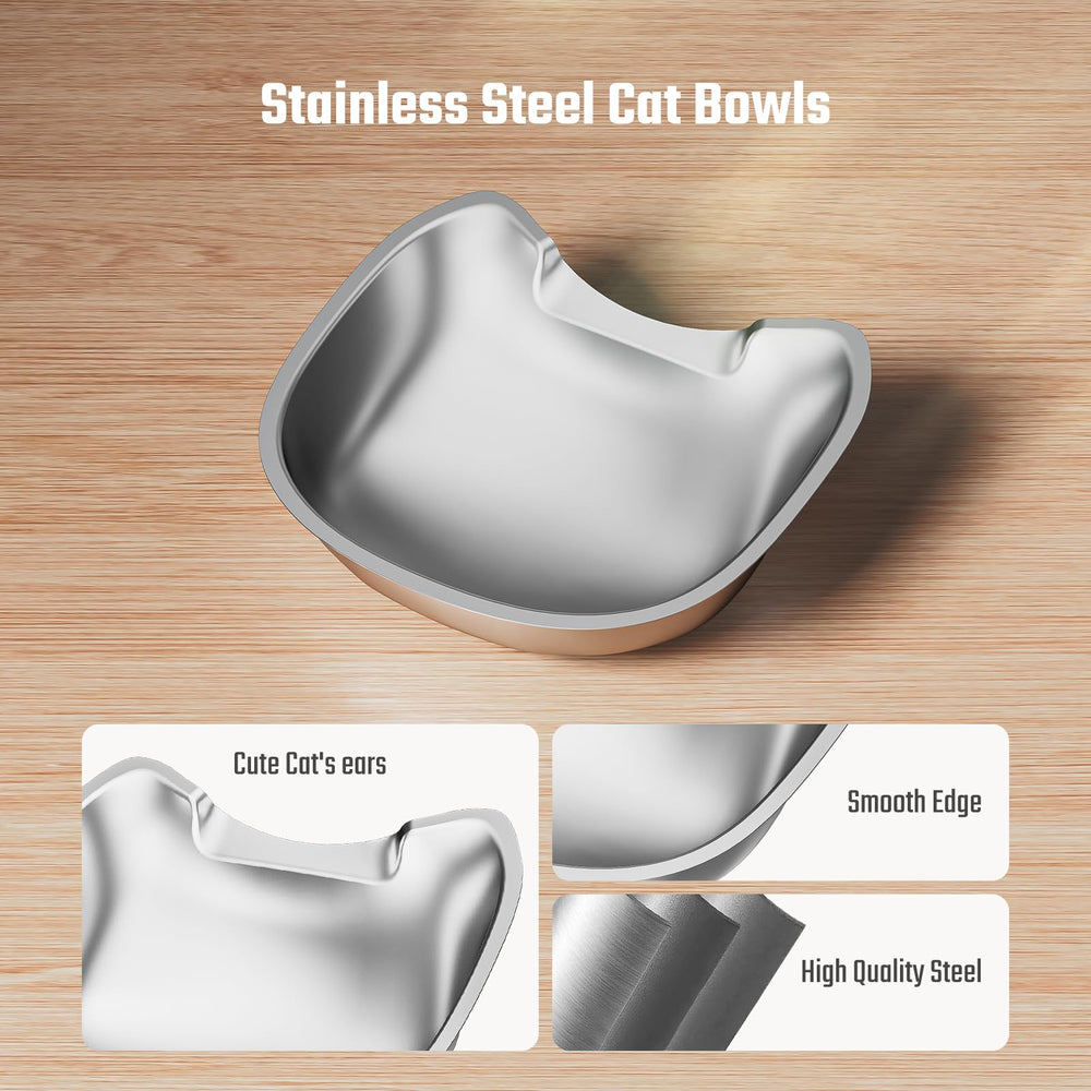 IMIPAW cat bowl with easy-clean surface for quick washing after meals.