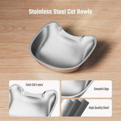 IMIPAW cat bowl with easy-clean surface for quick washing after meals.