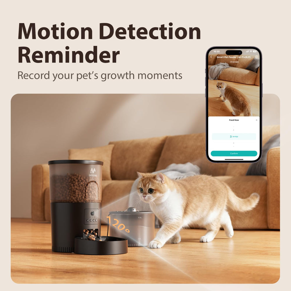 IMIPAW cat water fountain with filter delivers clean drinking water.