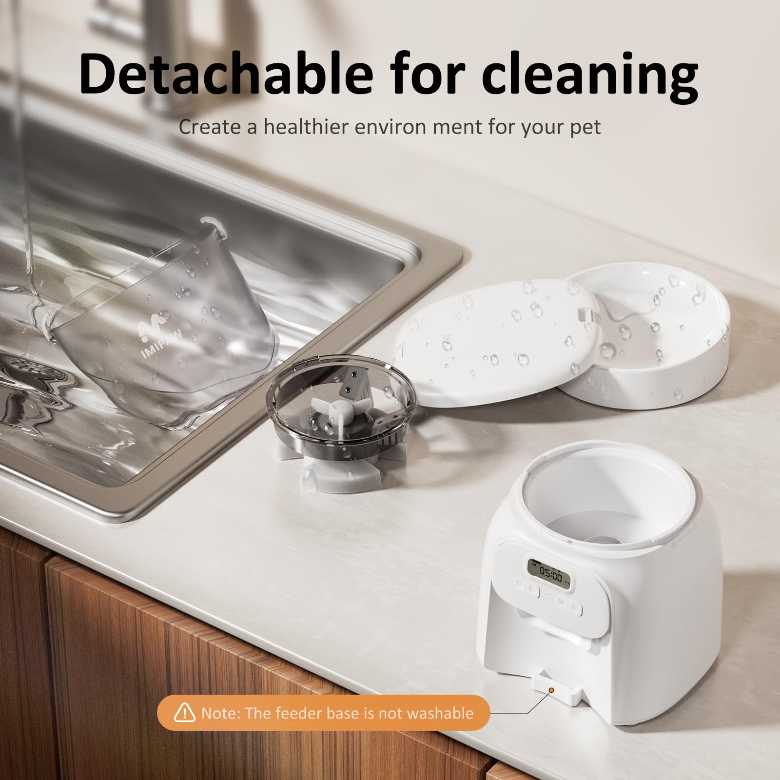IMIPAW PET anti-jamming design ensures smooth kibble flow