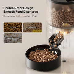IMIPAW PET feeder desiccant compartment keeps kibble dry and fresh.