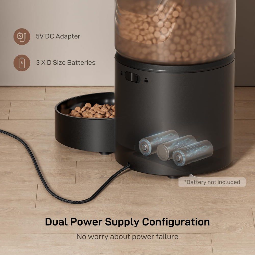 IMIPAW PET feeder side view emphasizing smooth rotor for reliable portions.