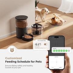 IMIPAW portion settings illustrate up to 20 servings per meal.
