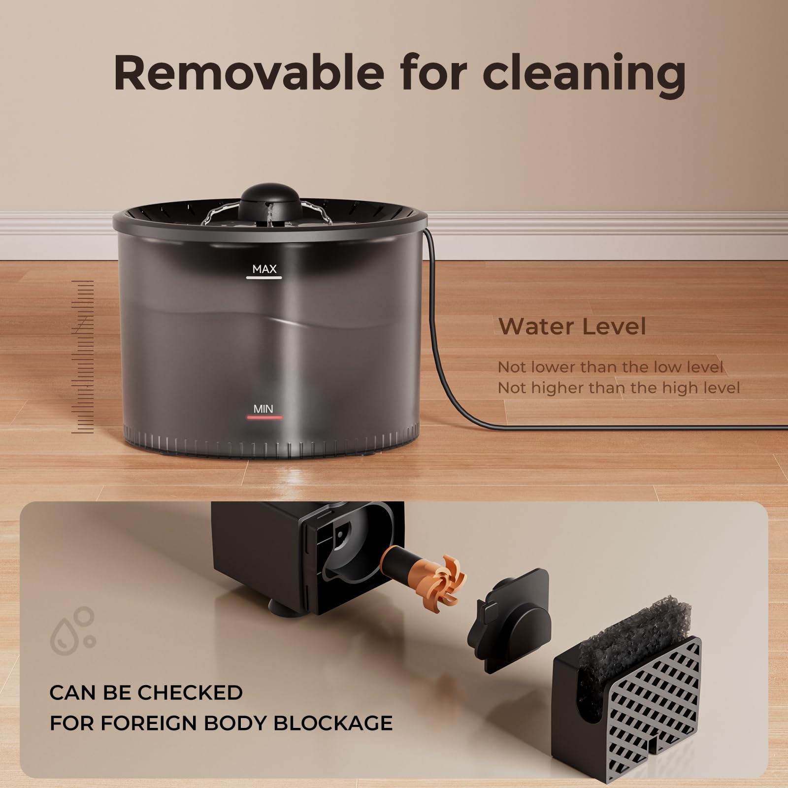 IMIPAW safe, latch-secured food container to prevent access by curious cats.