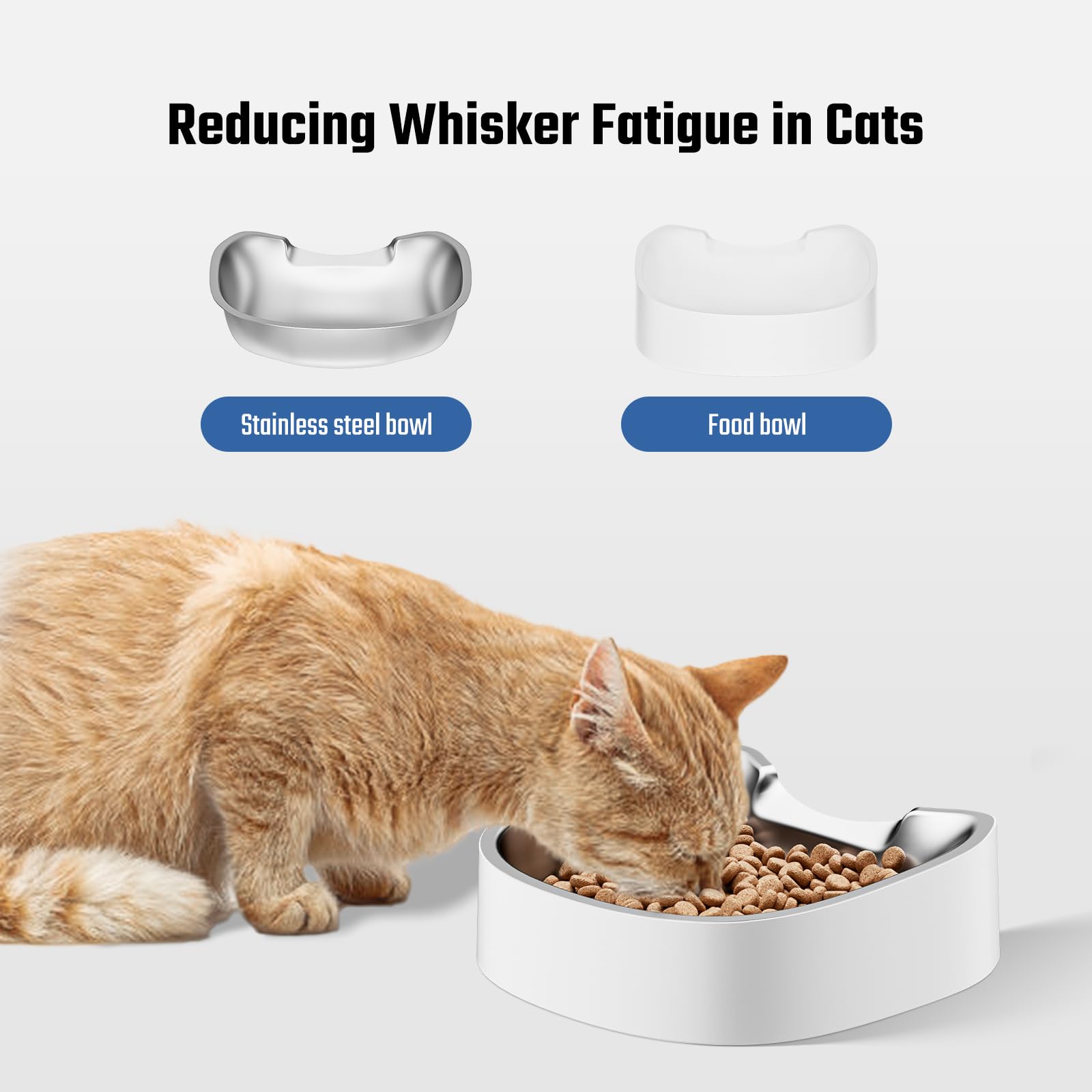 IMIPAW stainless steel cat bowl, feeder-compatible design for seamless use with IMIPAW systems.