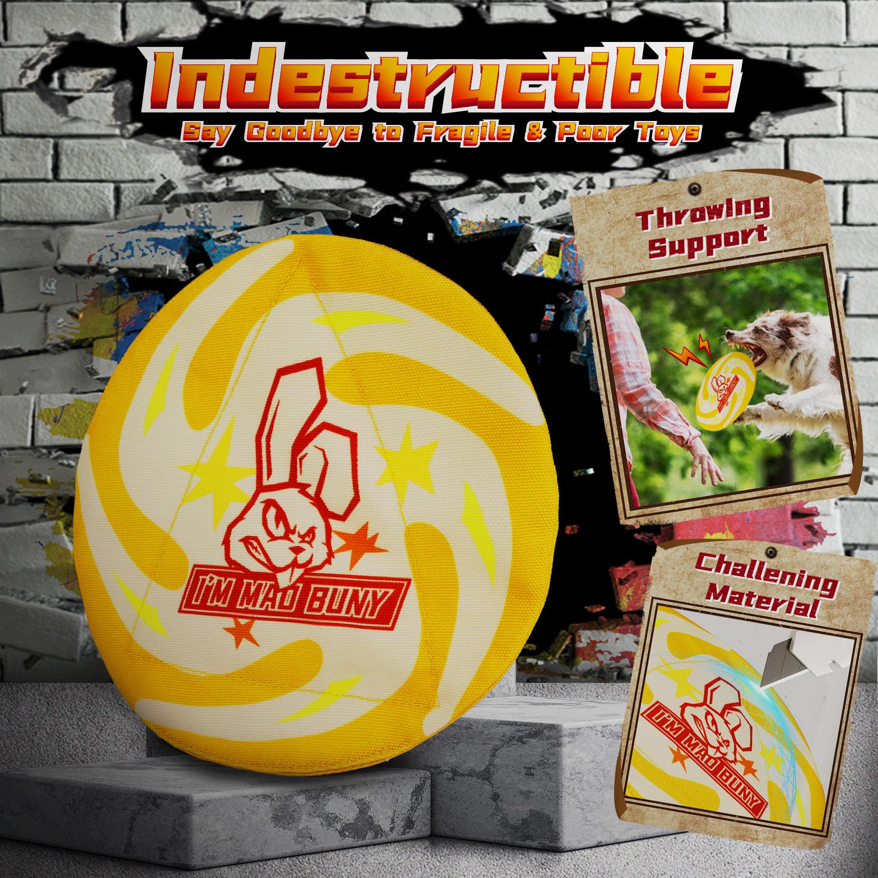 IMMADBUNY crinkle Oxford disc enables long, smooth throws