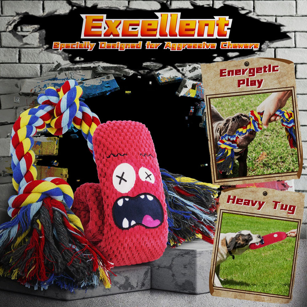 IMMADBUNY rope ball toy for grabbing and shaking