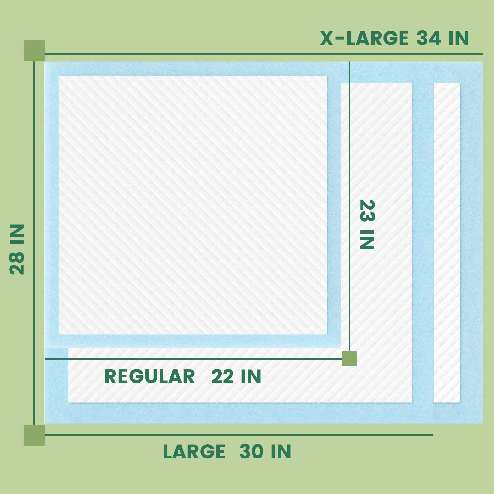 IMMCUTE 7-layer dog pad suitable for multiple pets indoors.