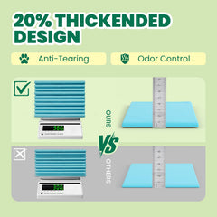 IMMCUTE absorbent quick-dry surface keeps floors protected.