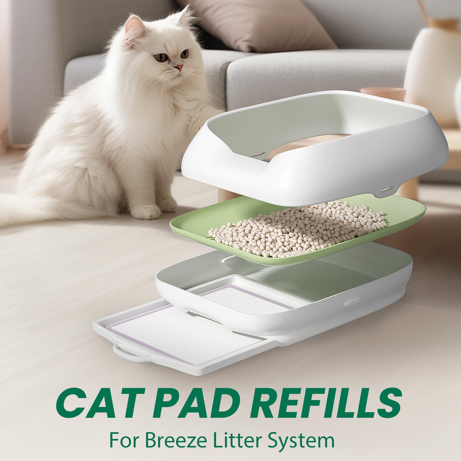 IMMCUTE Breeze System drawer fit keeps pads secure in place.