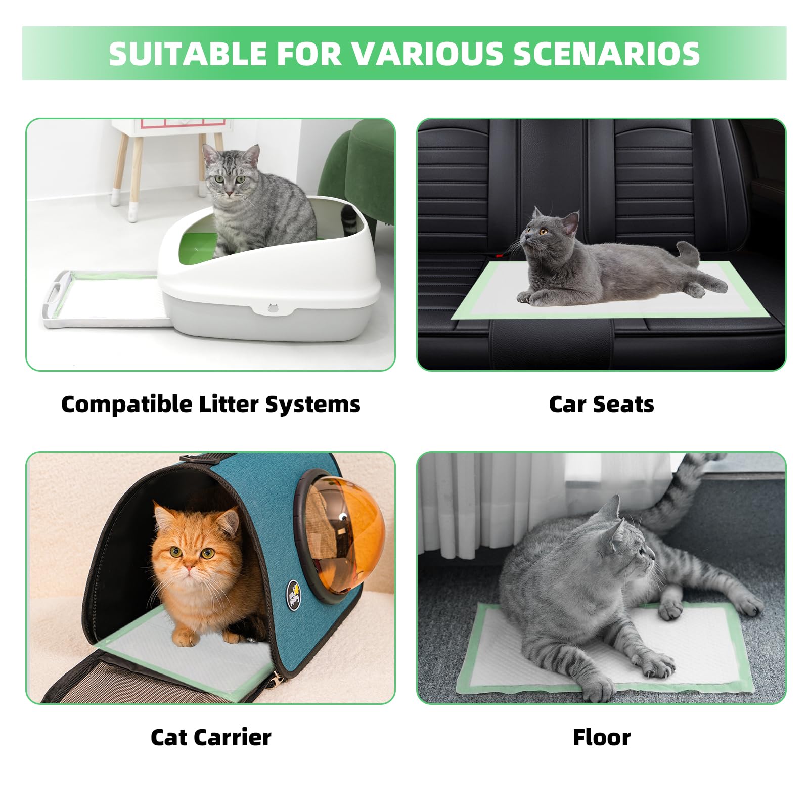 IMMCUTE cat pads lemon scented disposable refills for economical maintenance