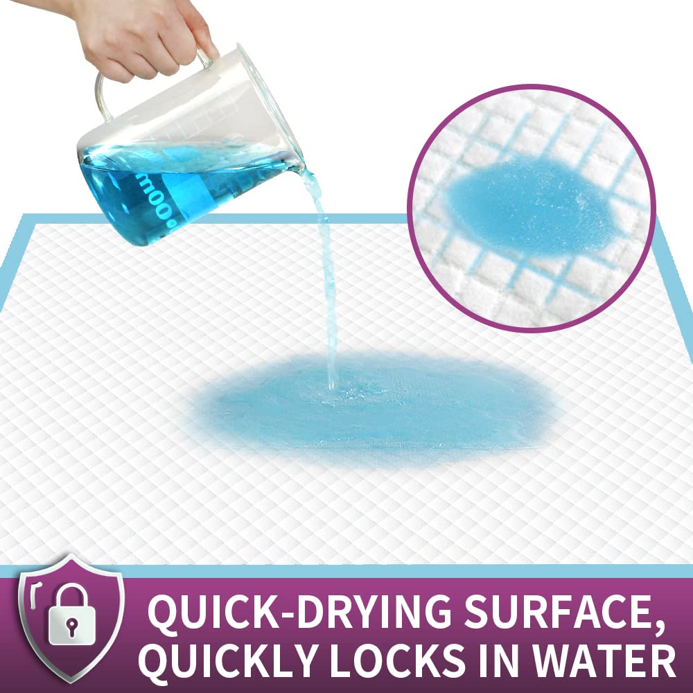 IMMCUTE flash-dry technology turns liquid into gel to reduce dampness and odors.
