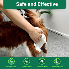 IMMCUTE large 8x7 inch wipes displayed, ideal for bigger dogs and full-body cleaning.
