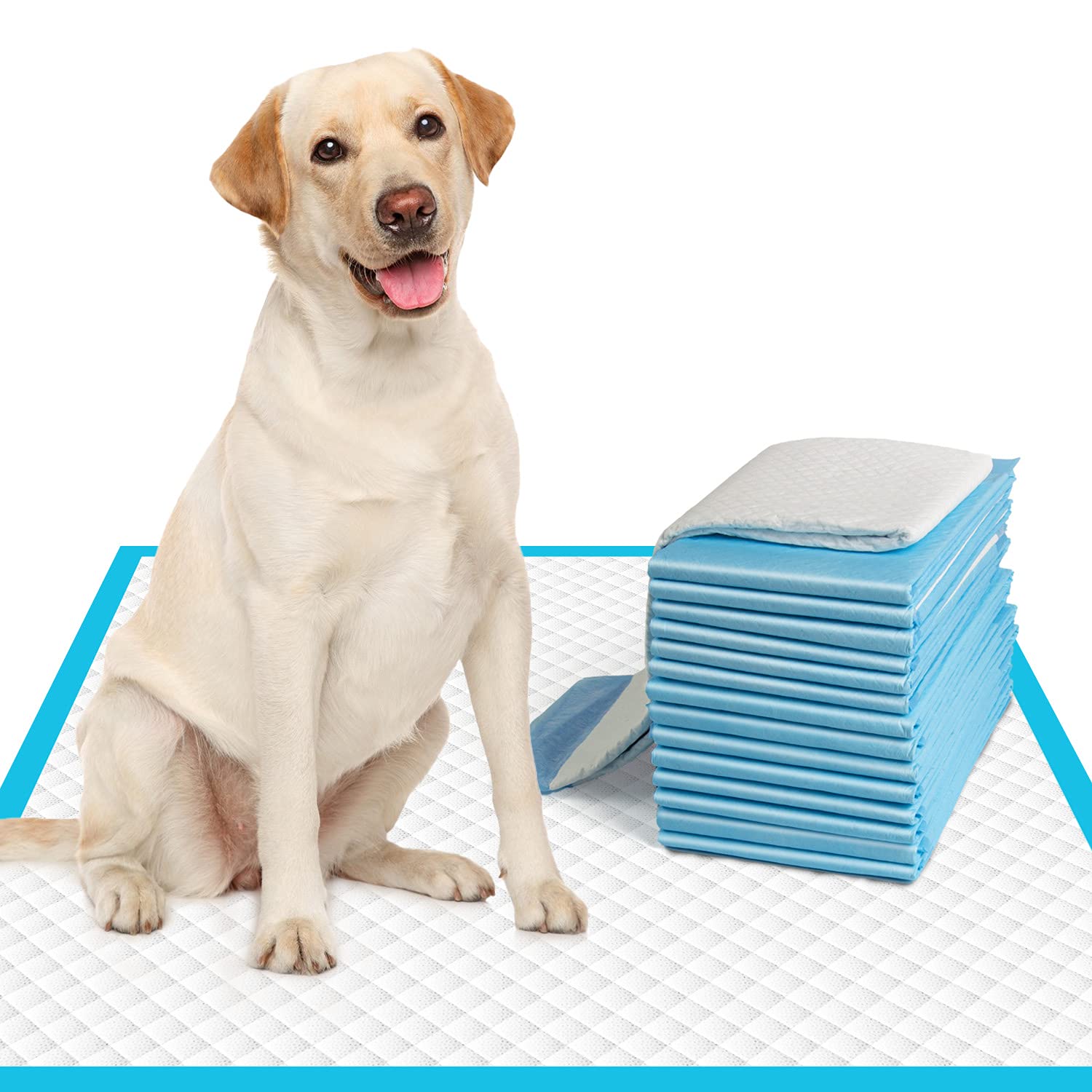IMMCUTE large-dog-pee-pad-coverage: leak-proof protection for floors and carpets.
