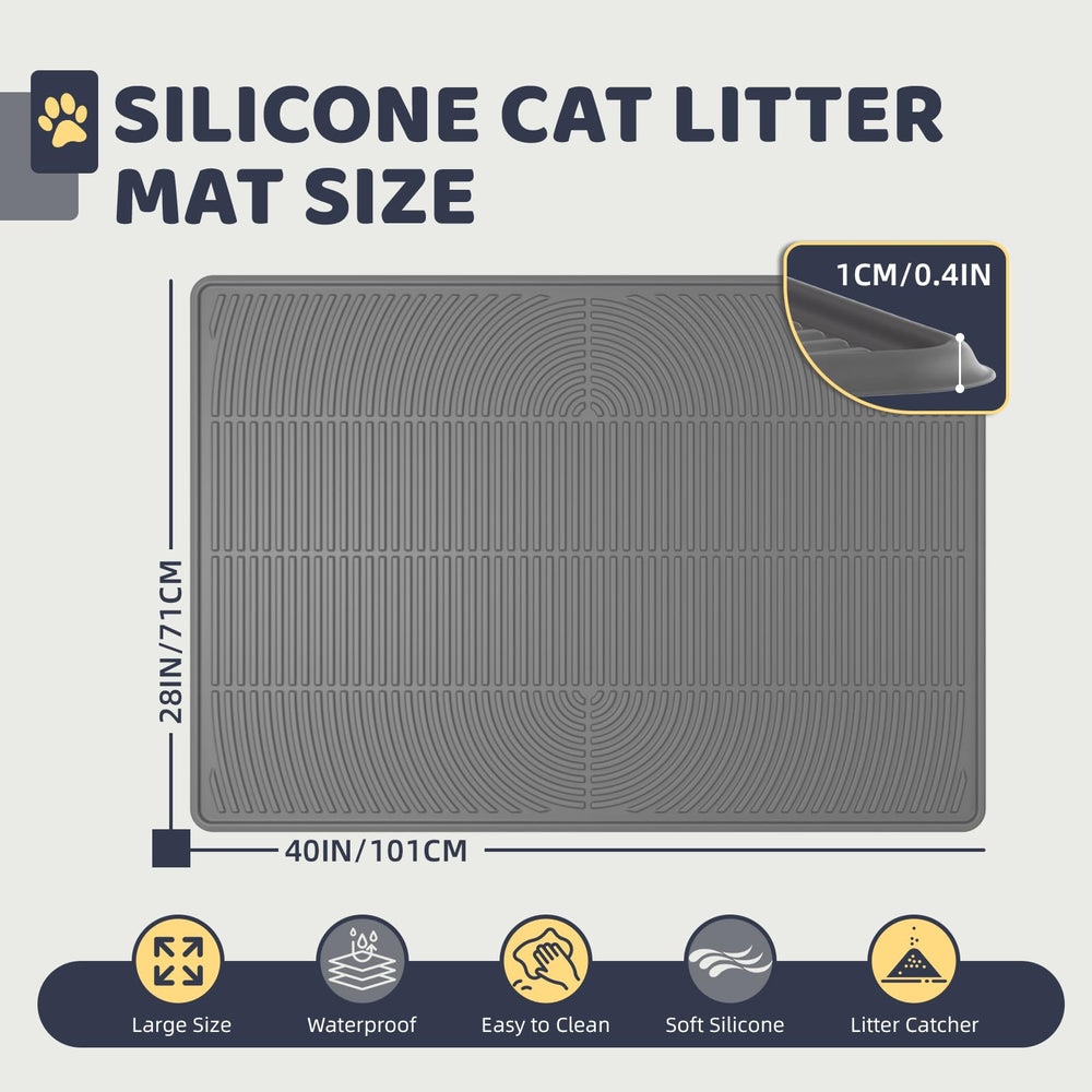 IMMCUTE mat with leak-proof non-slip bottom stays in place and blocks spills.