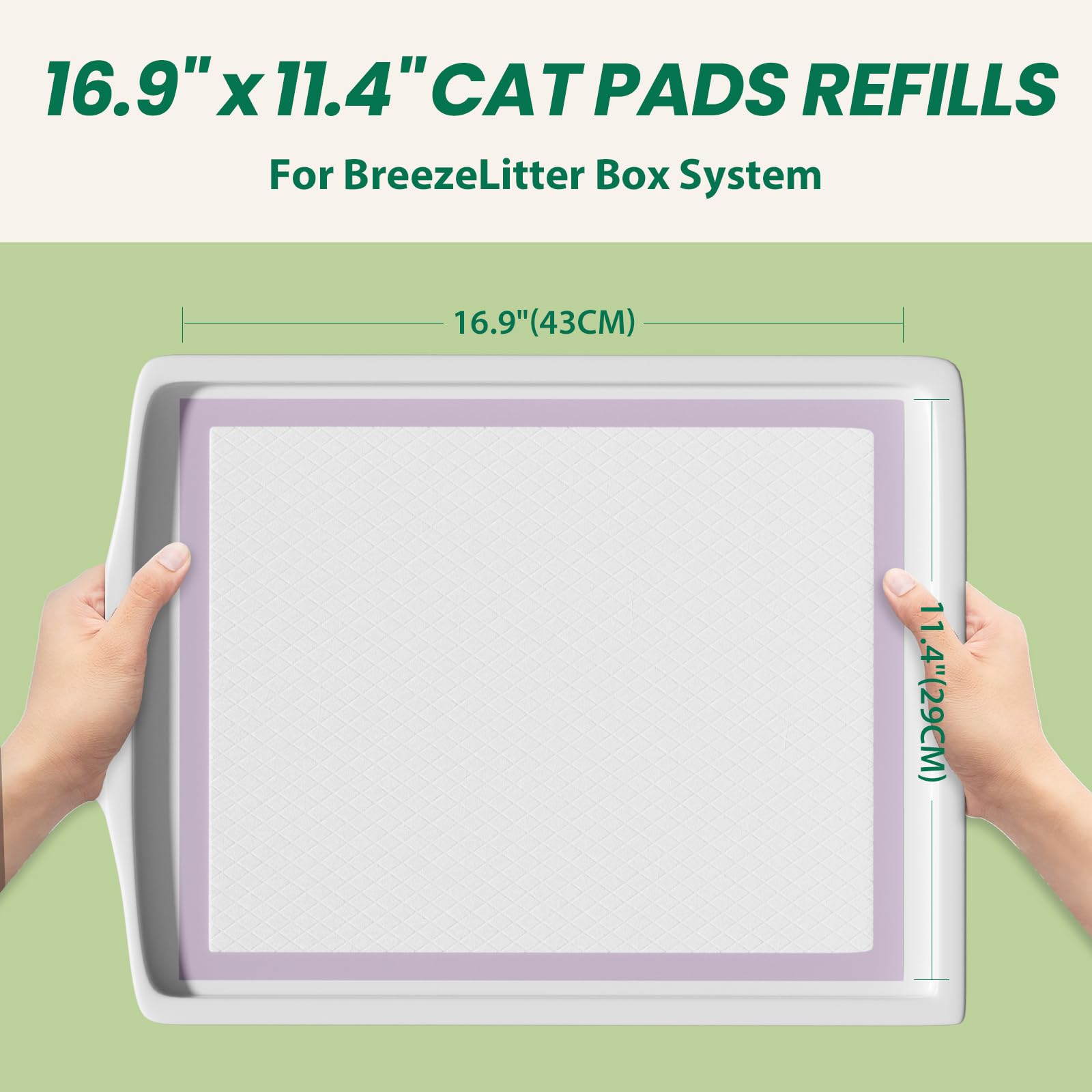 IMMCUTE multi-cat litter pads odor control keeps litter area fresh.